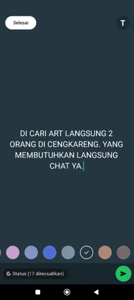 Di cari art langsung 2 orang