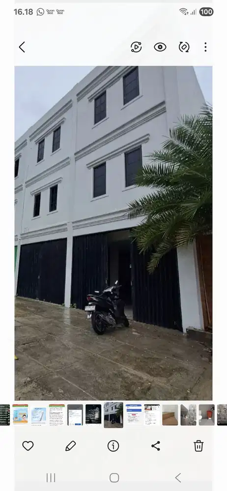 Bismillah Disewakan Ruko 3lantai di Jl.Sumatra -Rawalele Bintaro
