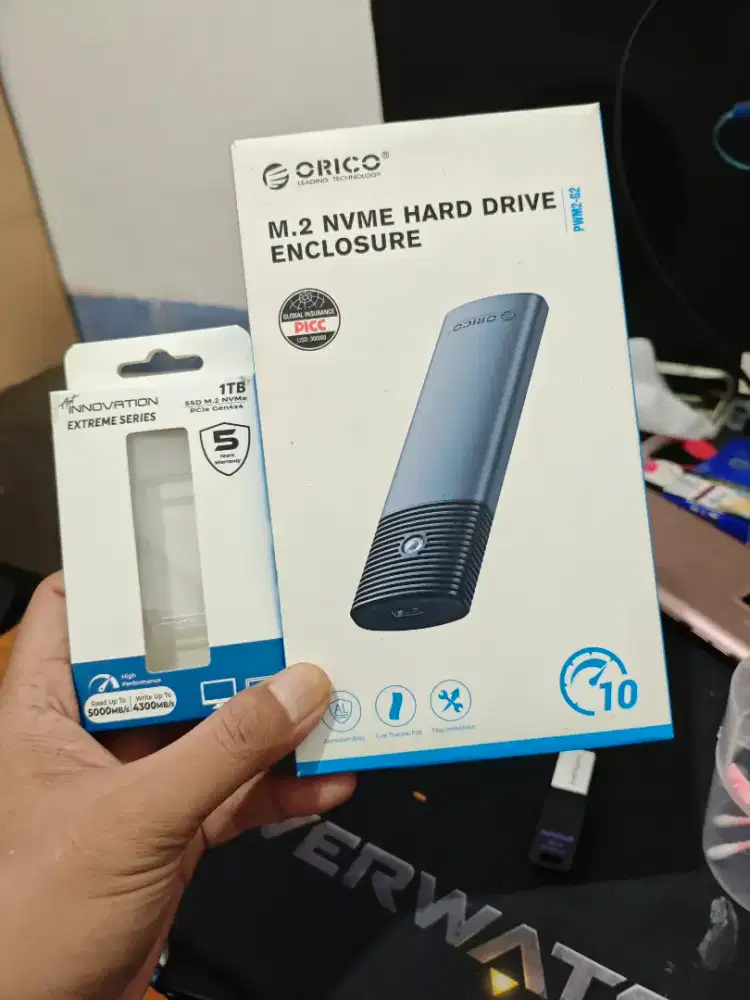 Ssd Nvme external otg 1TB gen 4 garansi on