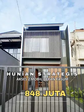 Hunian strategis di Jatiasih, Akses jalan 2 mobil