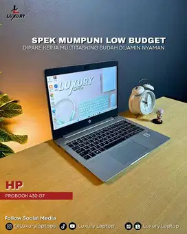 LAPTOP HP PROBOOK 430 G7 SLIM CORE I5 SSD RAM DDR4 JUAL CEPAT BU MURAH