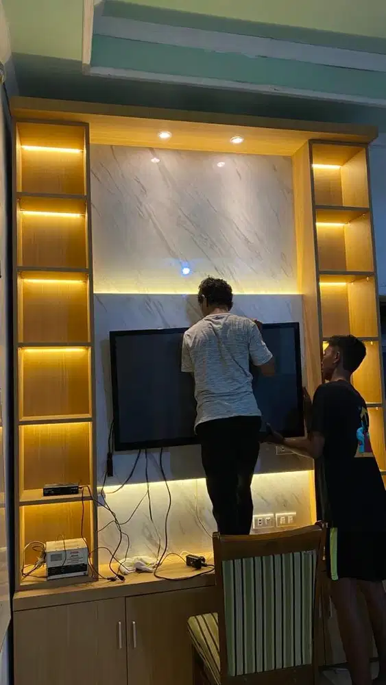 Backdrop TV CUSTOM TERMURAH LAMPUNG