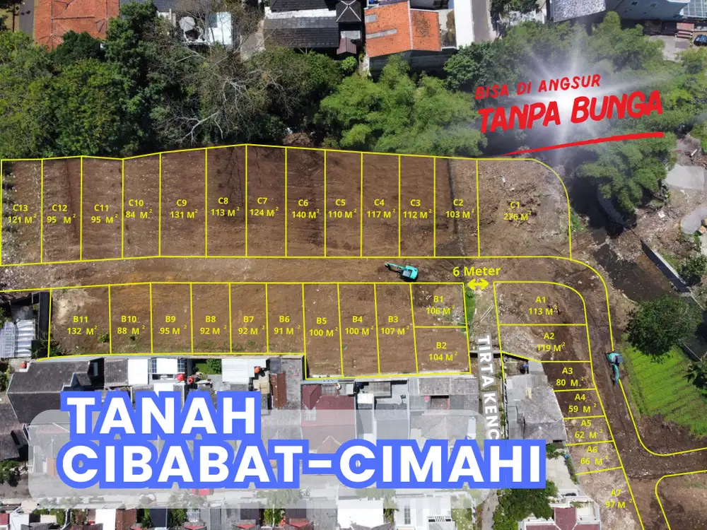 Tanah Samping Komplek Tirtakencana Jalan Pesantren Cibabat Cimahi