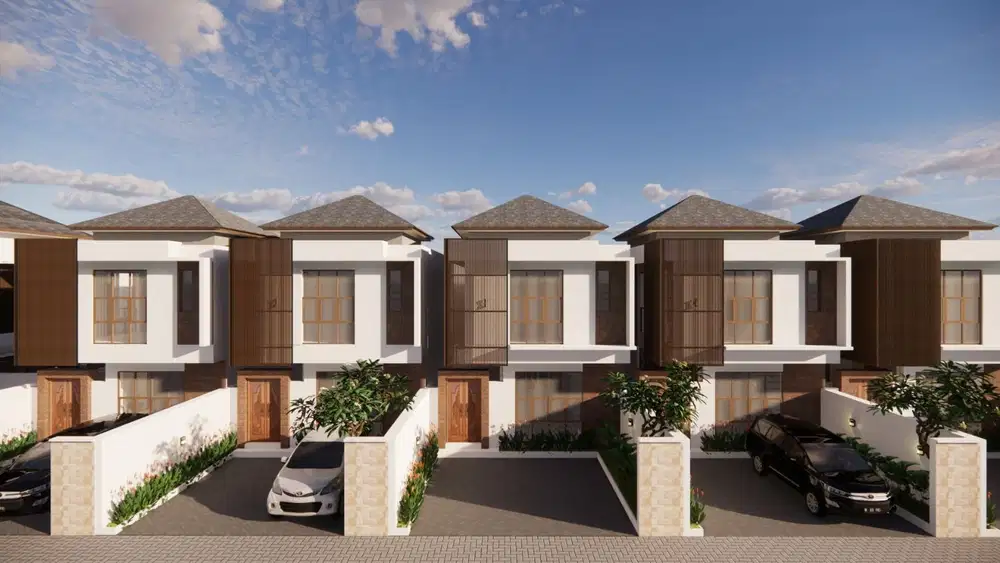 HUNIAN SEMI VILLA 2LT MODERN LIVING LOKASI STARTEGIS RENON