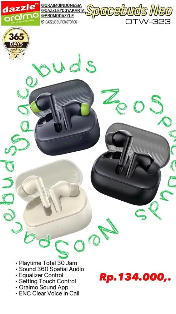 TWS Oraimo SpaceBuds Neo OTW-323