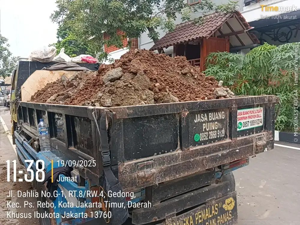 Jasa buang puing dan angkut sampah
