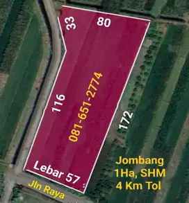 Tanah di Jombang Perak