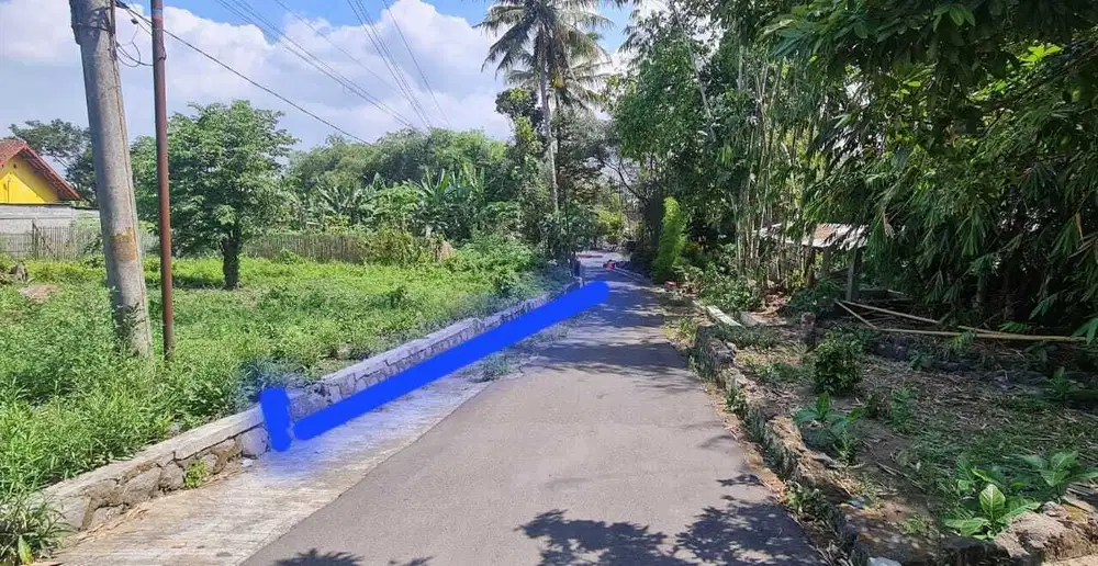 Tanah pekarangan utara kampus UII kaliurang KM 14