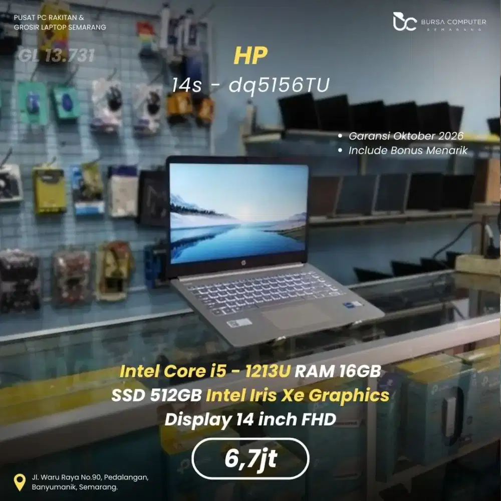 HP 14s-DQ5156TU | Core i5 1235U 16GB 512GB