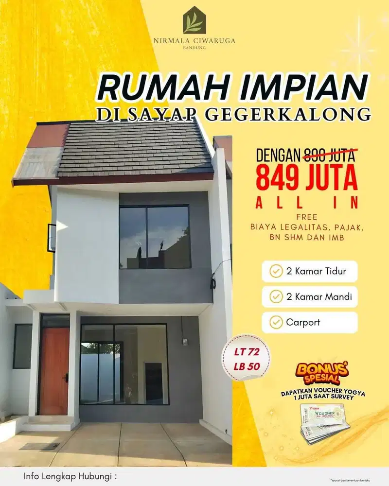 Rumah Baru Dekat Ciwaruga