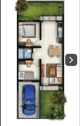 Rumah  KBP hadap Taman Cluster Tatar Simakirana, Kota Baru Parahyangan