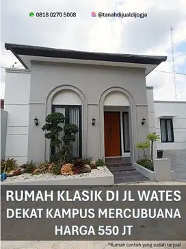 Rumah Pasar Gamping di Jl Wates KM 9 Sedayu dekat Siap Bangun