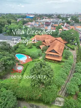 Rumah Villa Asri Pekarangan Luas Tanah 3600 M2 di Cirendeu, Tangsel