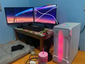 Jual PC/Komputer pribadi 1 monitor 24”Curved samsung