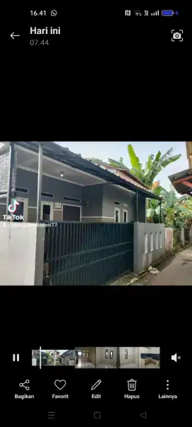 Dikontrakkan rumah tinggal
