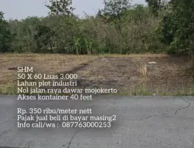 Lahan plot industri termurah dawar mojokerto