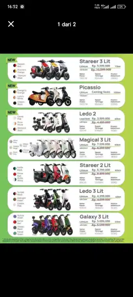 Kredit Sepeda Listrik Bunga 0% | Langsung bawa pulang