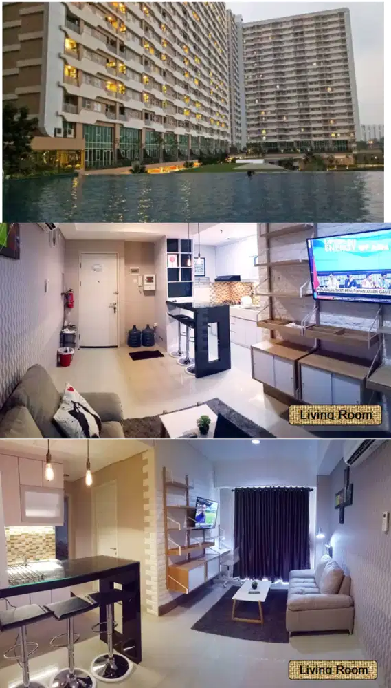 Disewakan Apartemen 2BR 56 m², Trivium Lippo Cikarang, 100 Juta/Tahun!