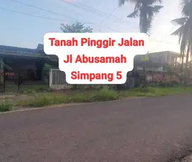 Dijual Tanah KM5 Pinggir Jalan Raya luas 530m