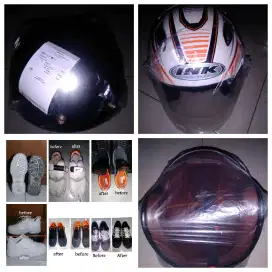Sepatu dan helm ~ Laundry