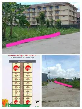 Tanah sangat strategis samping persis kampus UII