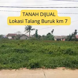 jual tanah km 7 jl pagar dewa