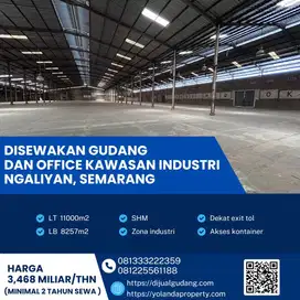 Disewakan Gudang dan Office Lokasi Ngaliyan,Semarang Luas 1,1 Hektar