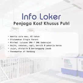 Penjaga kost khusus putri