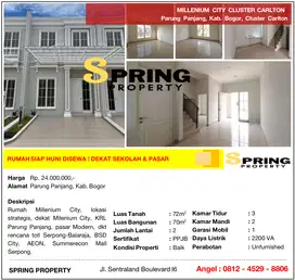 Rumah Murah Millenium City Dekat Stasiun Parung Panjang Bogor Legok