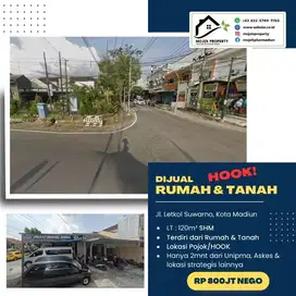 Dijual Property Strategis Rumah dan Tanah HOOK