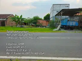 Tanah termurah nol jl raya wringinanom gresik
