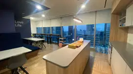SEWA KANTOR DI JAKARTA SELATAN SUDIRMAN 530M2 FURNISHED 350K NEGO