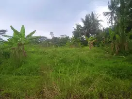 Tanah datar nempel jalan mobil dan dekat kali air subur