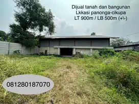 Tanah dan Gudang di Cikupa harga murah