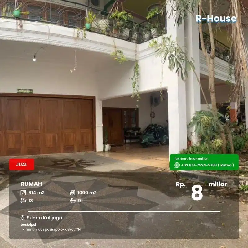 Rumah luas dekat ITN