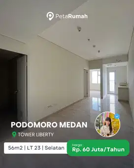 DISEWA APARTEMEN PODOMORO UNFURNISH TOWER LIBERTY