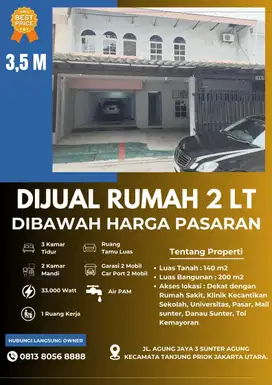 TURUN HARGA RUMAH 2 LANTAI