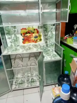Jual rak piring kaca bekas bisa nego