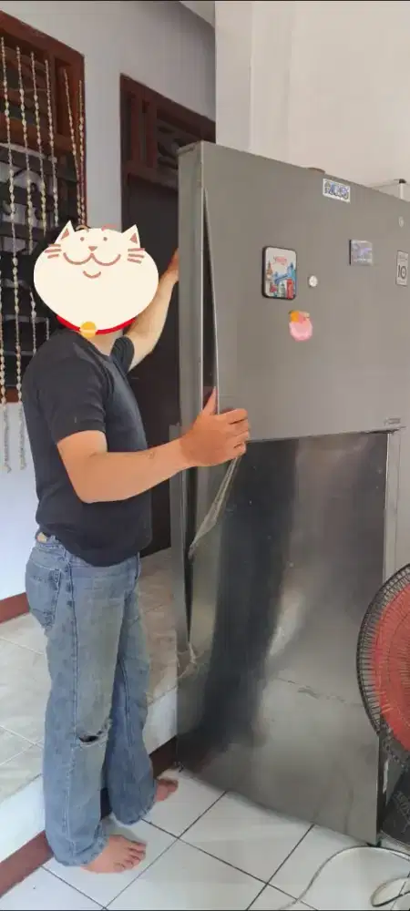 Kulkas jumbo LG inverter GC-B572HLCL minus