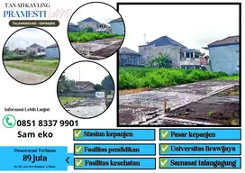 Tanah Kavling siap bangun dengan ukuran jumbo harga terjangkau