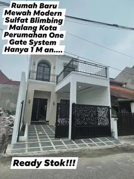 Rumah Mewah Baru Ready Stok Dua Lantai Sulfat Blimbing Malang Kota