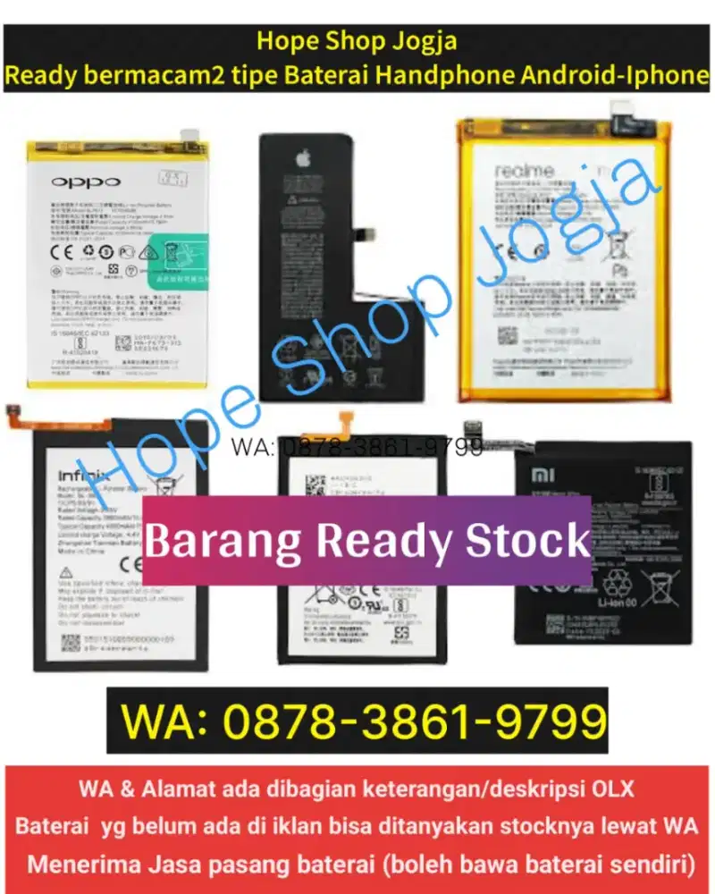 Baterai Xiaomi Poco M3-Redmi 9T (sudah termasuk pemasangan)