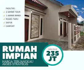 DIJUAL RUMAH CLUSTER 2 KAMAR SIAP HUNI MULAI DARI 235 JUTAAN