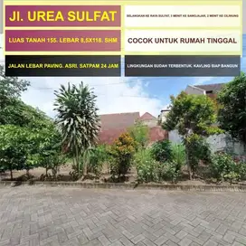 Tanah Luas 155 di Sulfat Kripton 20m ke Raya Sulfat Ciliwung Sawojajar