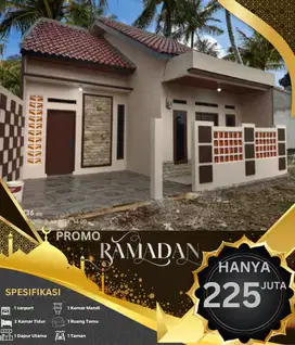 Rumah murah 2 kamar desain modern bebas banjir mulai dari 200 jutaan