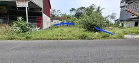 Tanah pinggir jalan utama wedomartani cocok ruko usaha hunian
