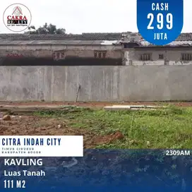 2309.Kavling Murah Luas 111m2 Selangkah ke Mall Citra Indah Jonggol