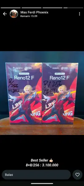 Oppo reno 12F 4g 8/256 clearence cell