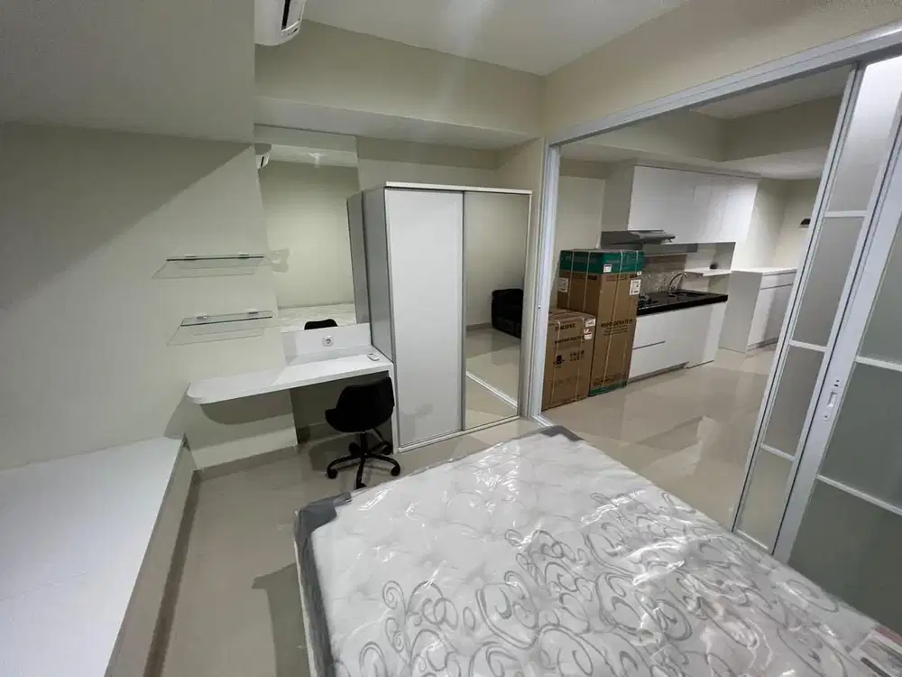 Sewa Apartemen Studio 40 m², Orange County Lippo Cikarang, 70 Juta/Thn
