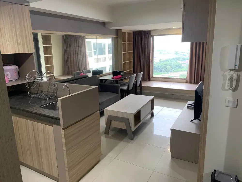 Sewa Apartemen 1BR, Furnish, Orange County Lippo Cikarang, 60 Jt/Thn!